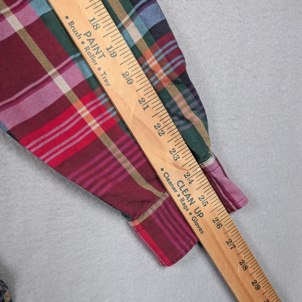 Polo Ralph Lauren Button Down Shirt Mens XLT Multi Color Plaid Long Sleeve Work - Picture 6 of 9
